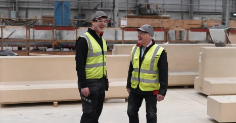 2 men smiling